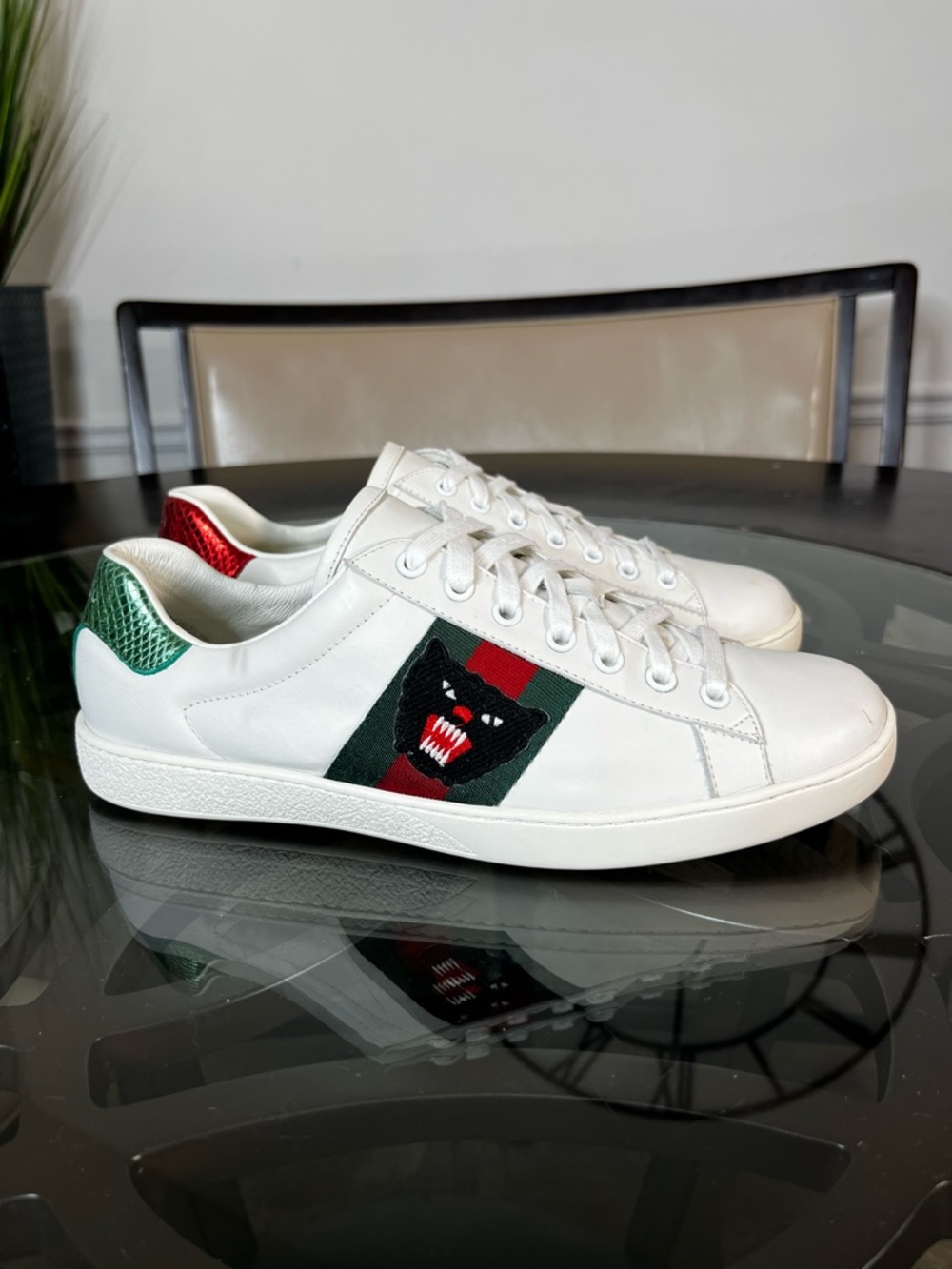 Gucci Ace Embroidered
'Panther Sneakers Sz 12 - Picture 3 of 7